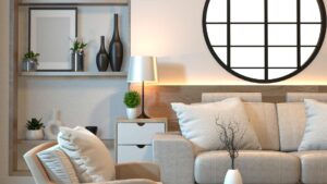 salon bien décoré