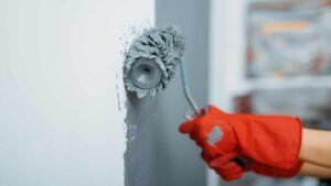 peinture murale grise