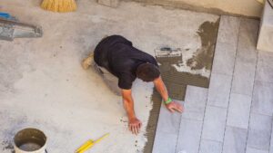 pose de carrelage